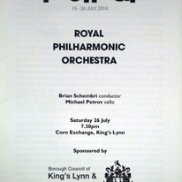 Royal Philharmonic
Kings Lynn Festival
26.07.2014